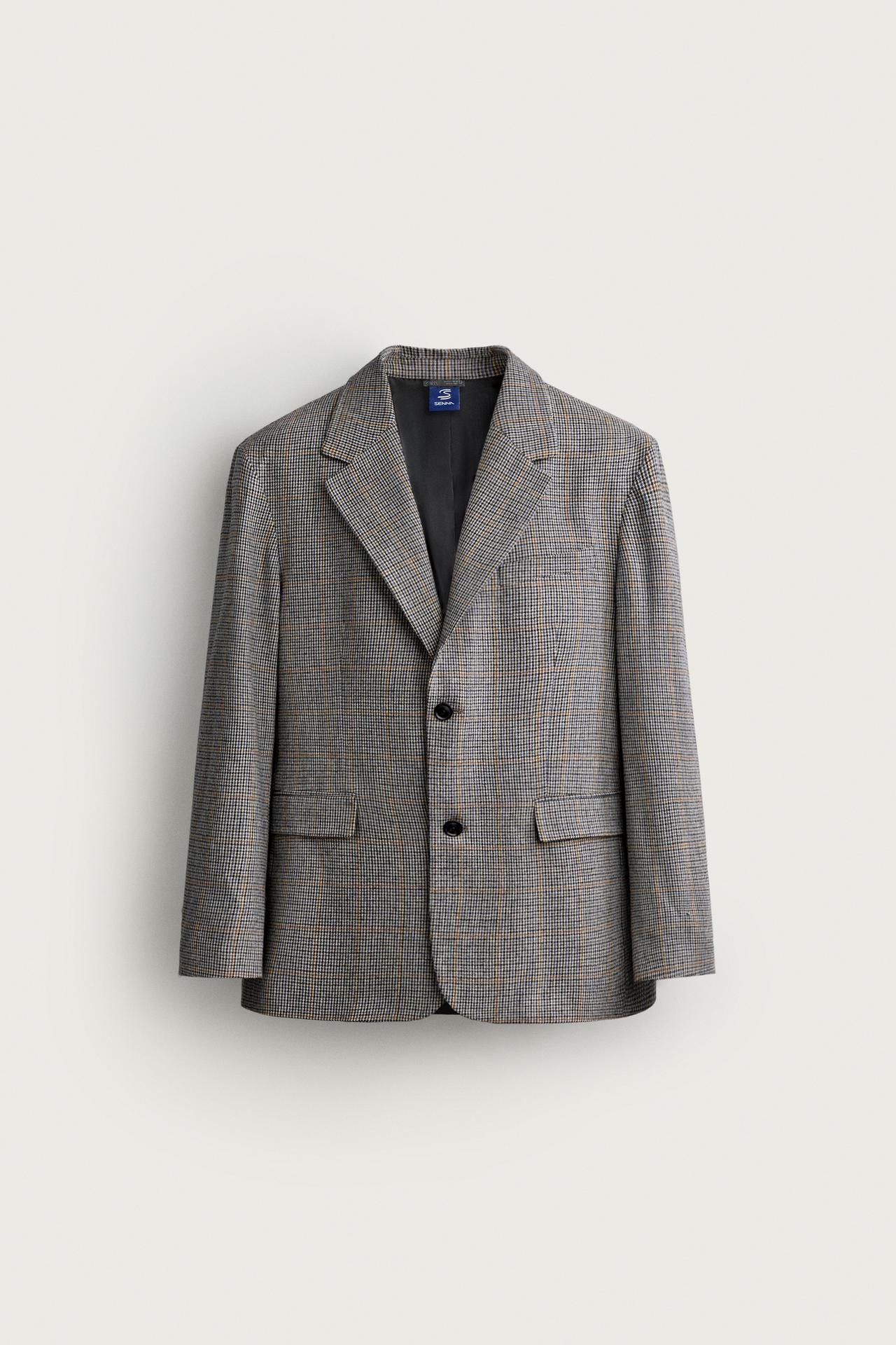 AYRTON SENNA © SENNA BRANDS REGULAR FIT PLAID BLAZER — Multicolored