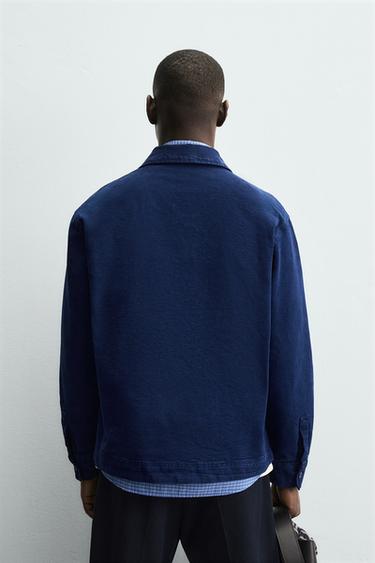 TEXTURED OVERSHIRT WITH POCKETS - Bluish by Zara - Image 2