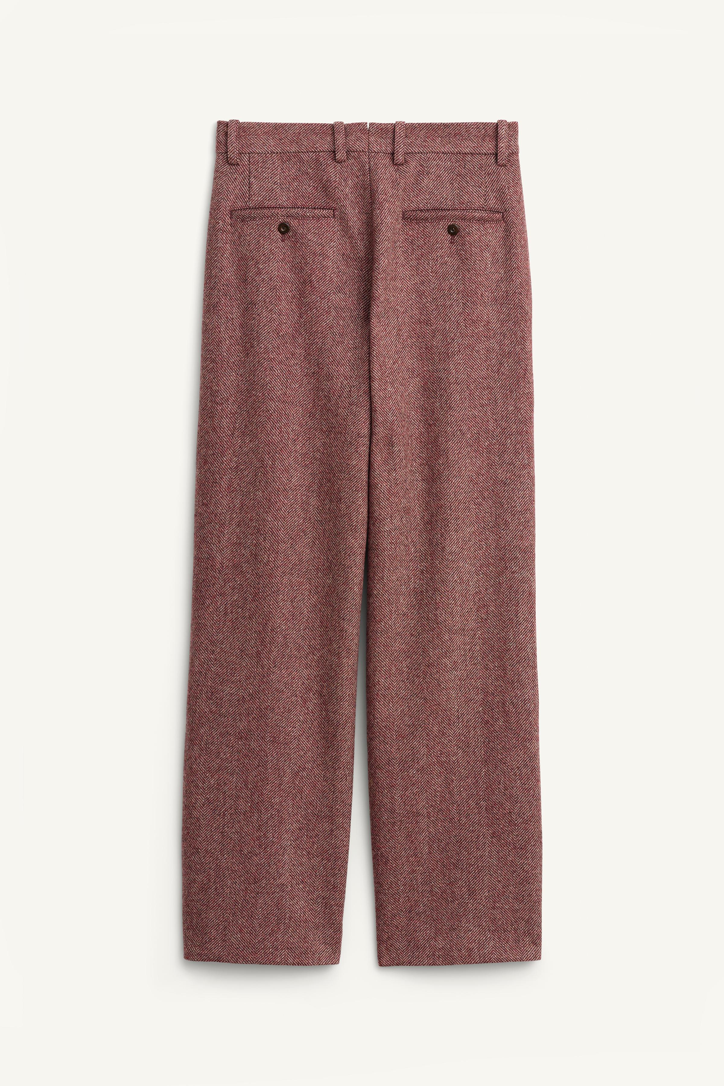 LIMITED EDITION HERRINGBONE WOOL PANTS