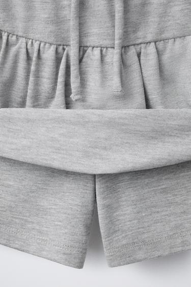 RUFFLED BERMUDA SKORT - Grey marl by Zara - Image 3
