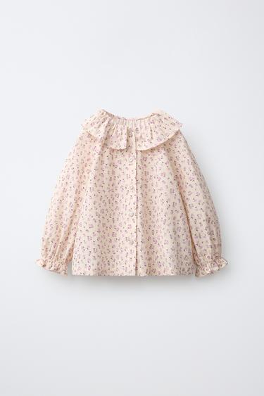 FLORAL PRINT SHIRT — Ecru 1