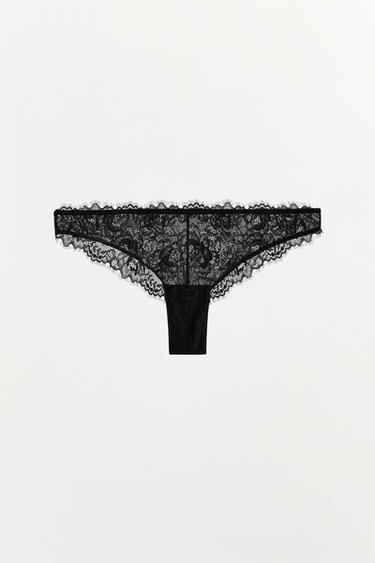 LACE PANTIES — Black 1