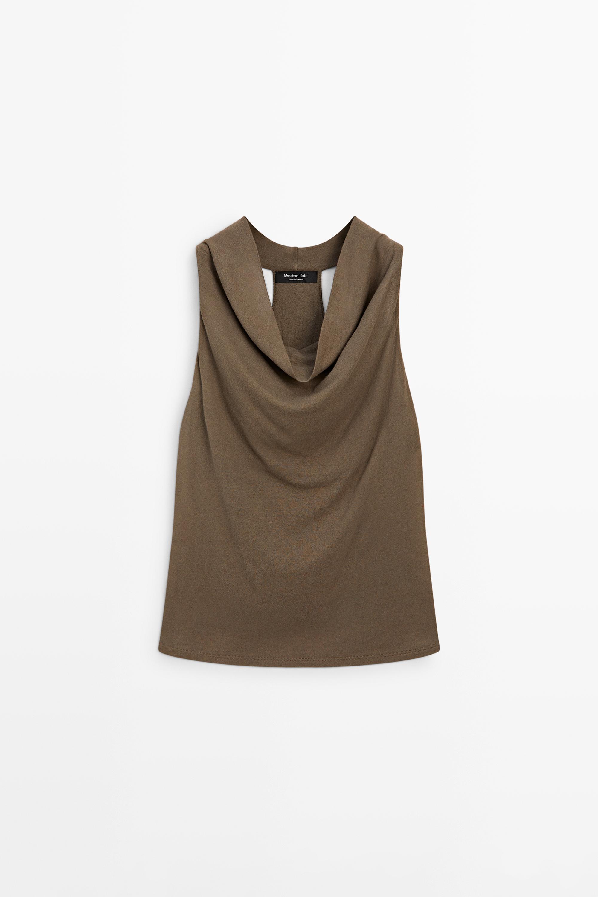 Flowing cotton halter top
