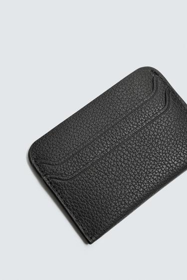 LEATHER CARD HOLDER - Black by Zara - Image 2