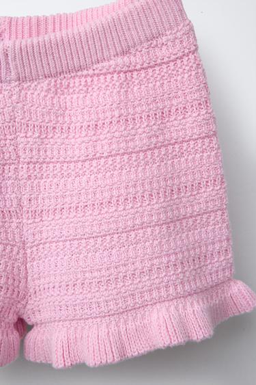 OPEN-KNIT BERMUDA SHORTS - Pink by Zara - Image 2