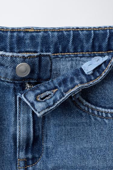 JUPE MIDI EN DENIM - Bleu de Zara - Image 2
