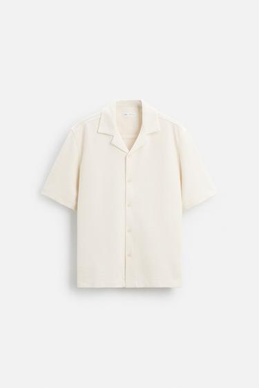 CHEMISE STRUCTURÉE - Écru de Zara