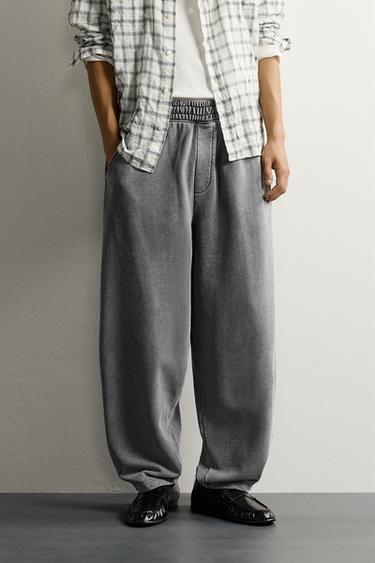 BASIC BALLOON-FIT JOGGERS — Grayish 2