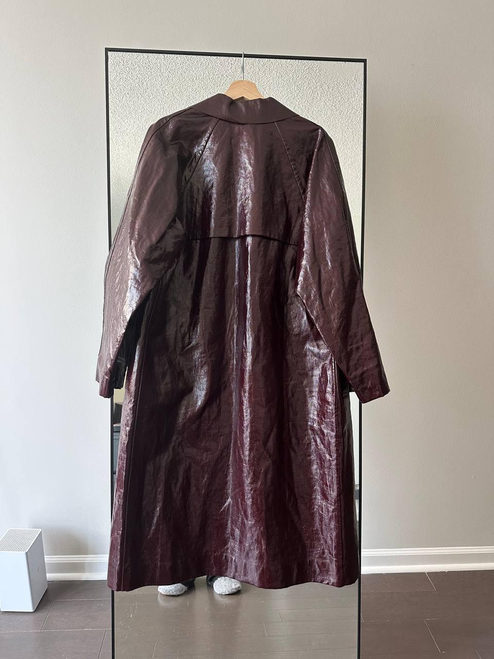 LEATHER TRENCH COAT - Image 2