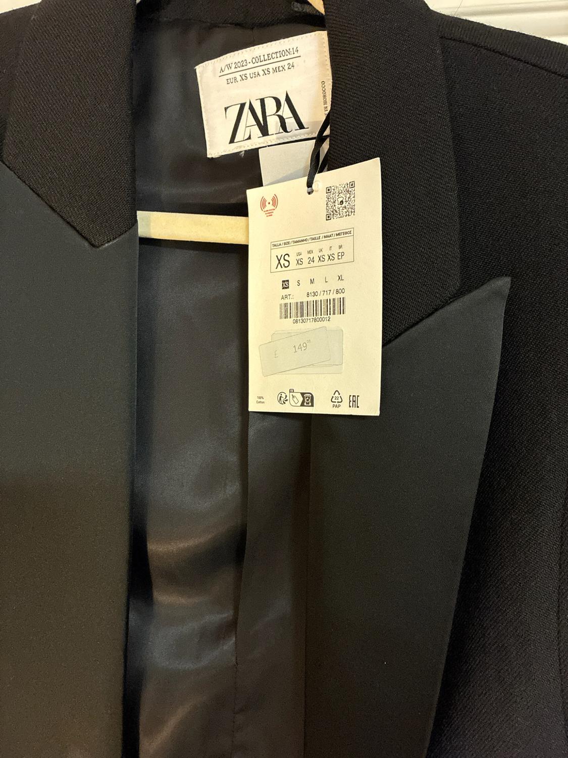 WOOL BLAZER WITH SATIN TIE - LIMITED EDITION - Image 2