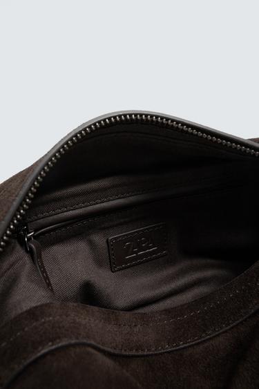 LEATHER TOILETRY BAG - Brown by Zara - Image 3