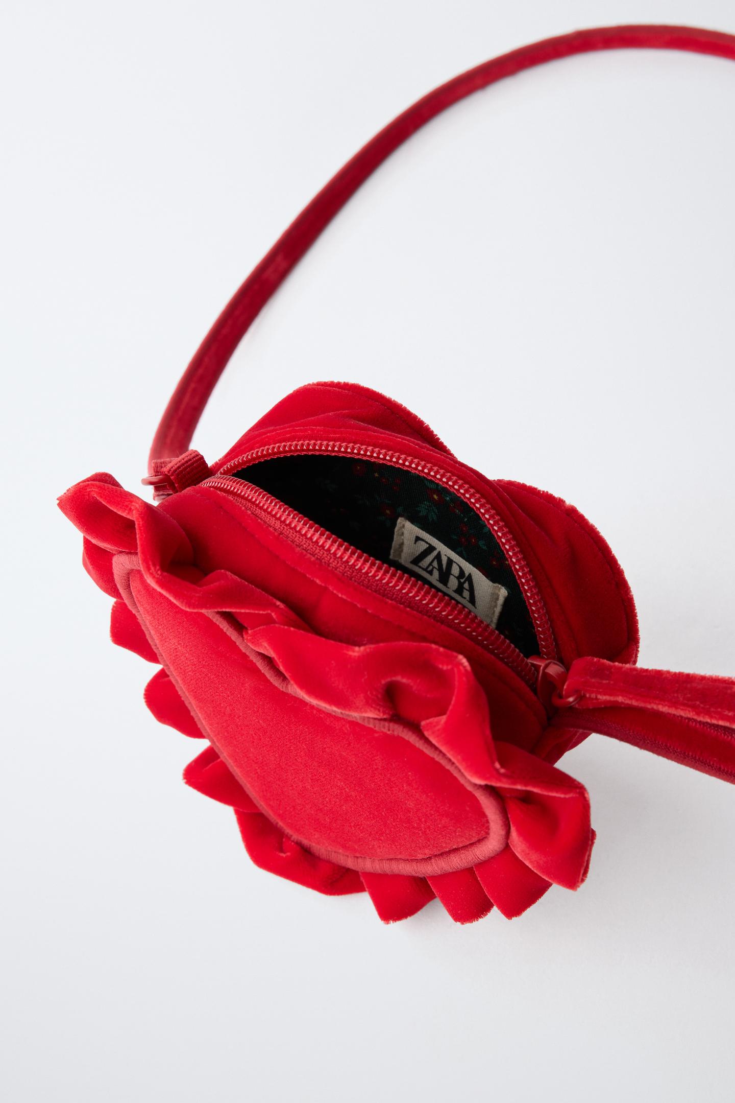 Детская сумка Zara Heart Crossbody, цвет: Красный — фото 4