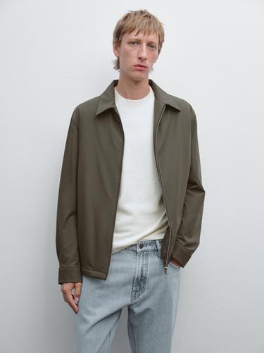 Zara Lightweight water-repellent jacket - Khaki