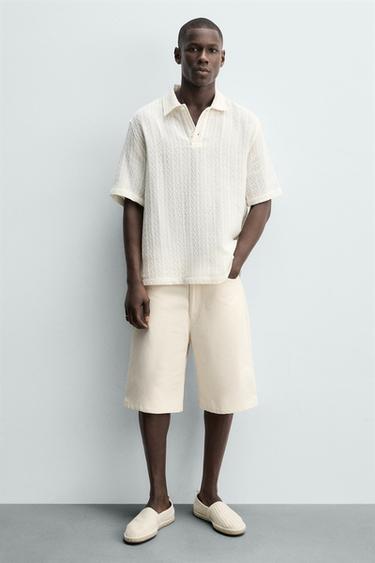 ESPADRILLE EN TRICOT - Écru de Zara - Image 1