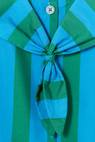 CHEMISE FOULARD RAYURES LIMITED EDITION - Bleu / Vert de Zara - Image 7
