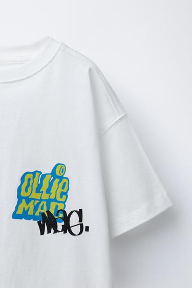 T-SHIRT IMPRIMÉ - Blanc de Zara - Image 2