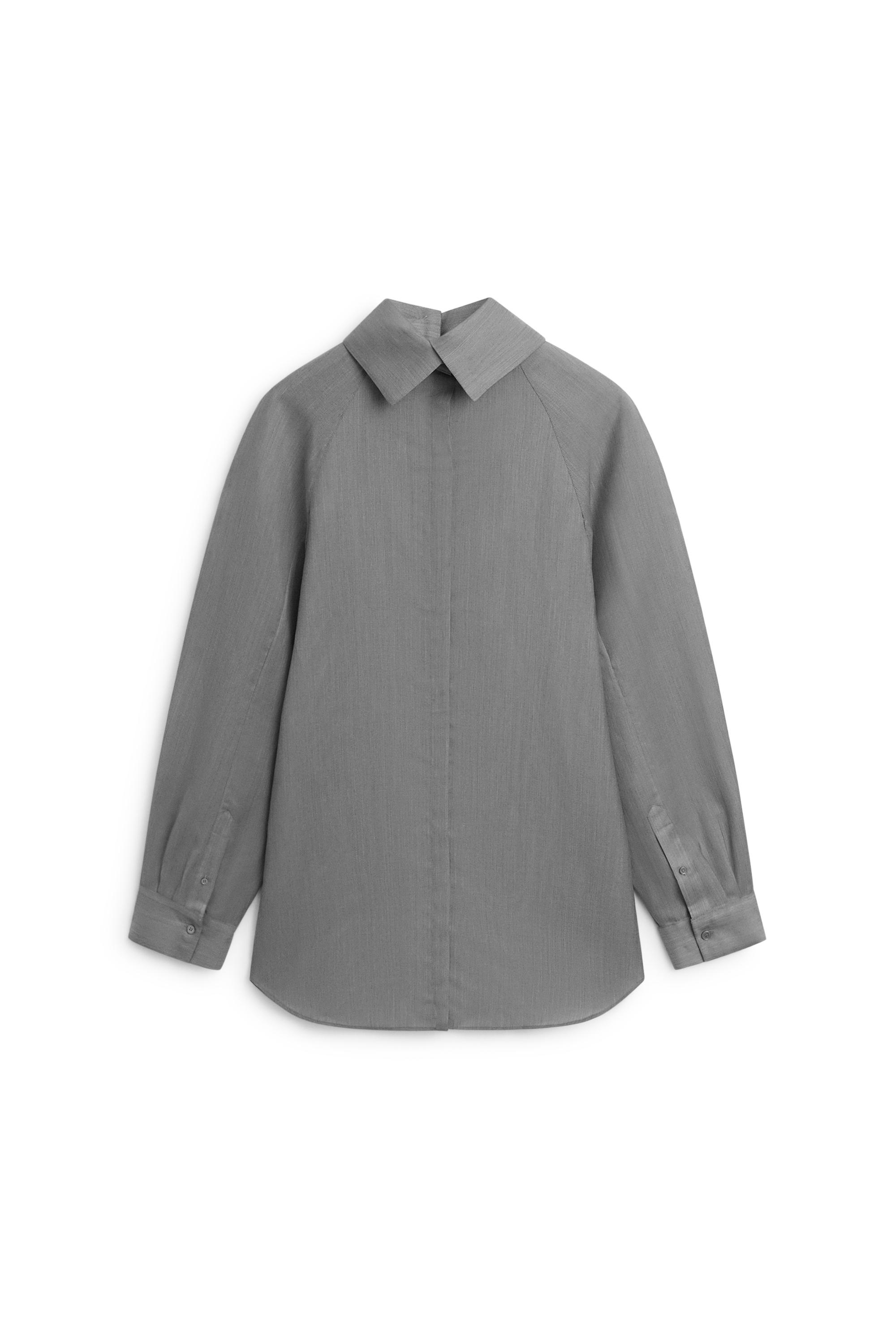 Voluminous wool-silk blend blouse - LIMITED EDITION