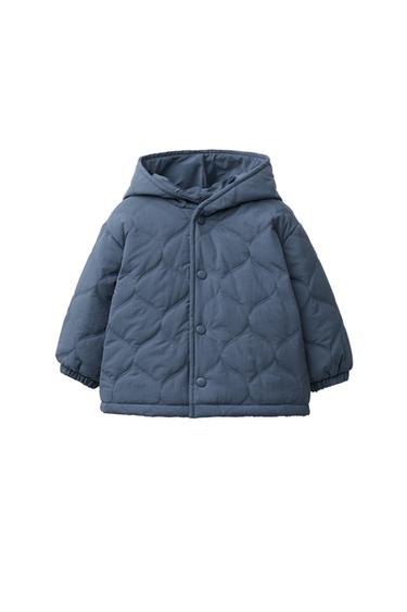 VESTE REMBOURRÉE DÉPERLANTE - Bleu de Zara - Image 1