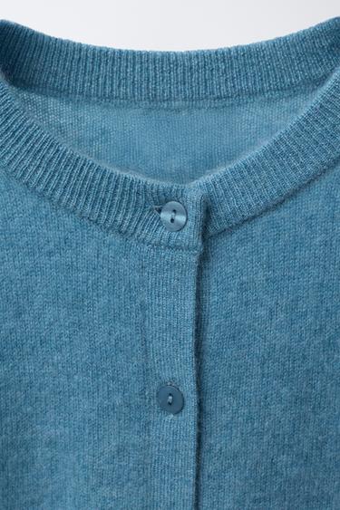 100% CASHMERE JACKET - Faded blue by Zara - Image 2
