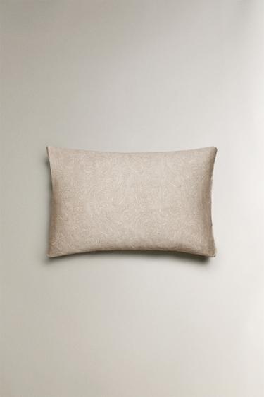 PAISLEY SATEEN PILLOWCASE - Light grey by Zara - Image 3