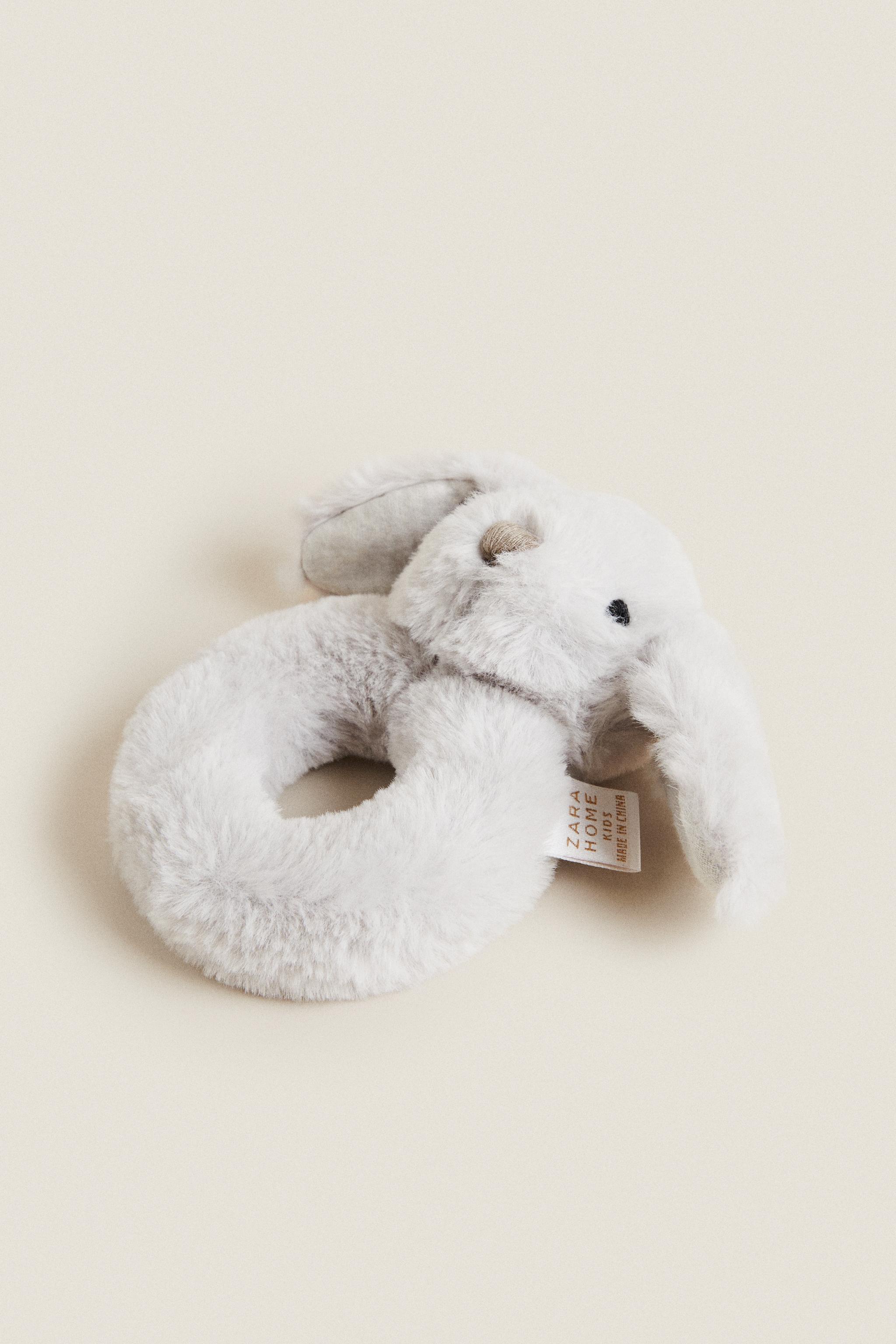 Детские мягкие игрушки Zara RABBIT BABY RATTLE PLUSH TOY — фото 2