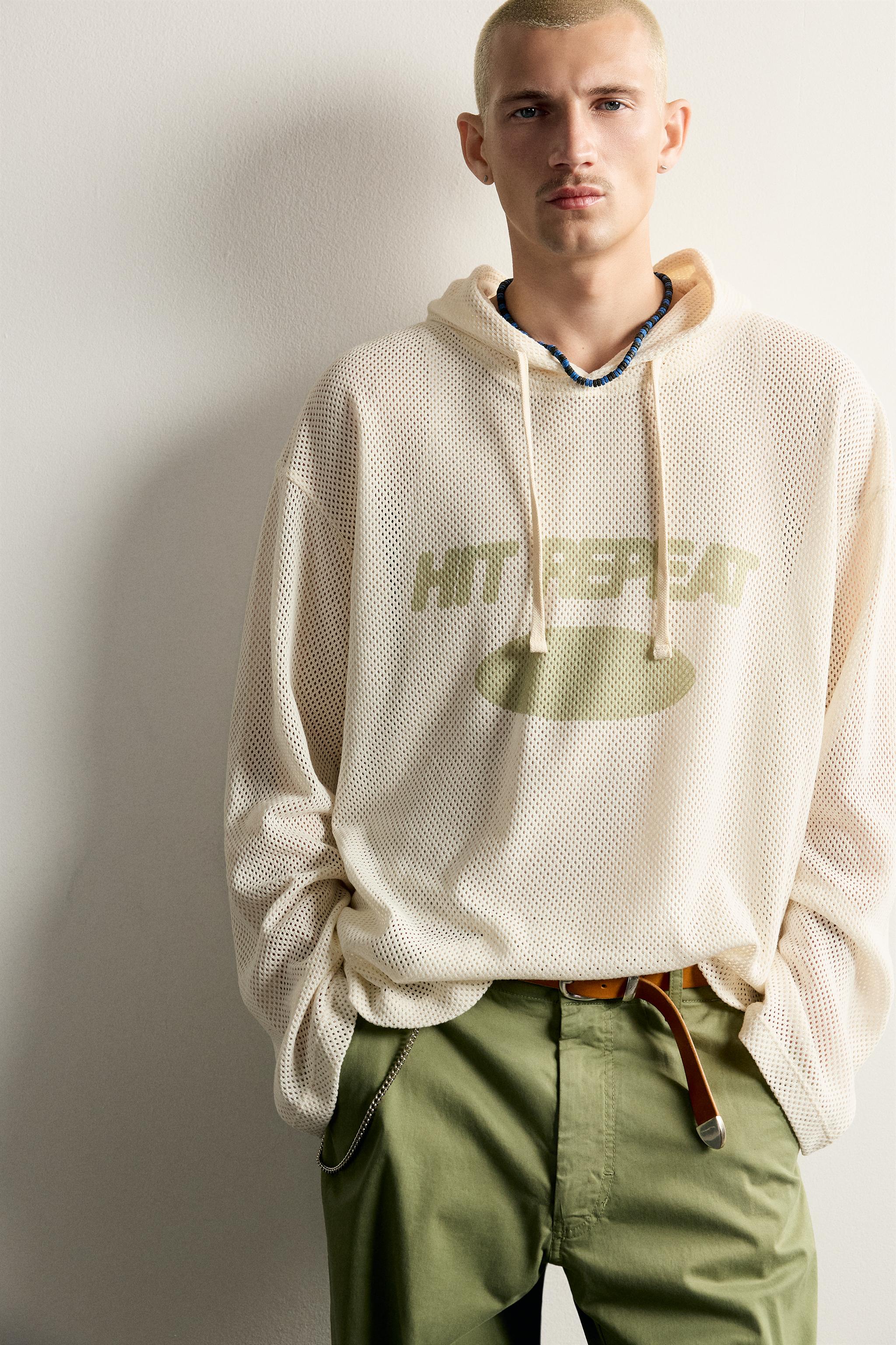 Zara RELAXED FIT KAPÜŞONLU SWEATSHIRT görsel 5