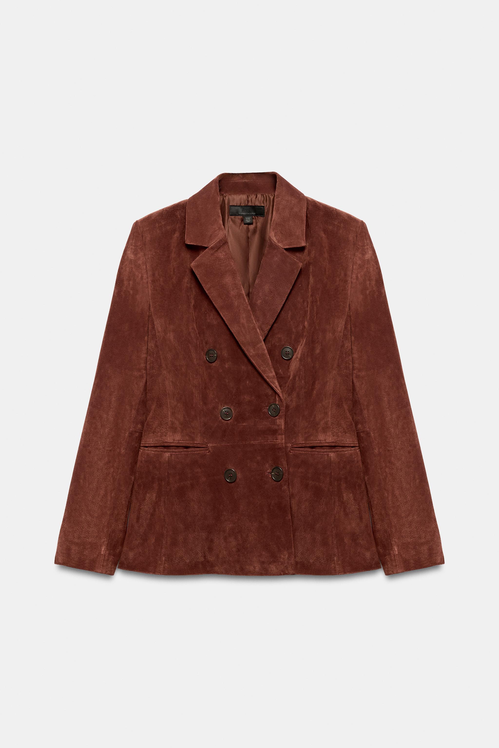 VESTE AJUSTÉE 100 % CUIR