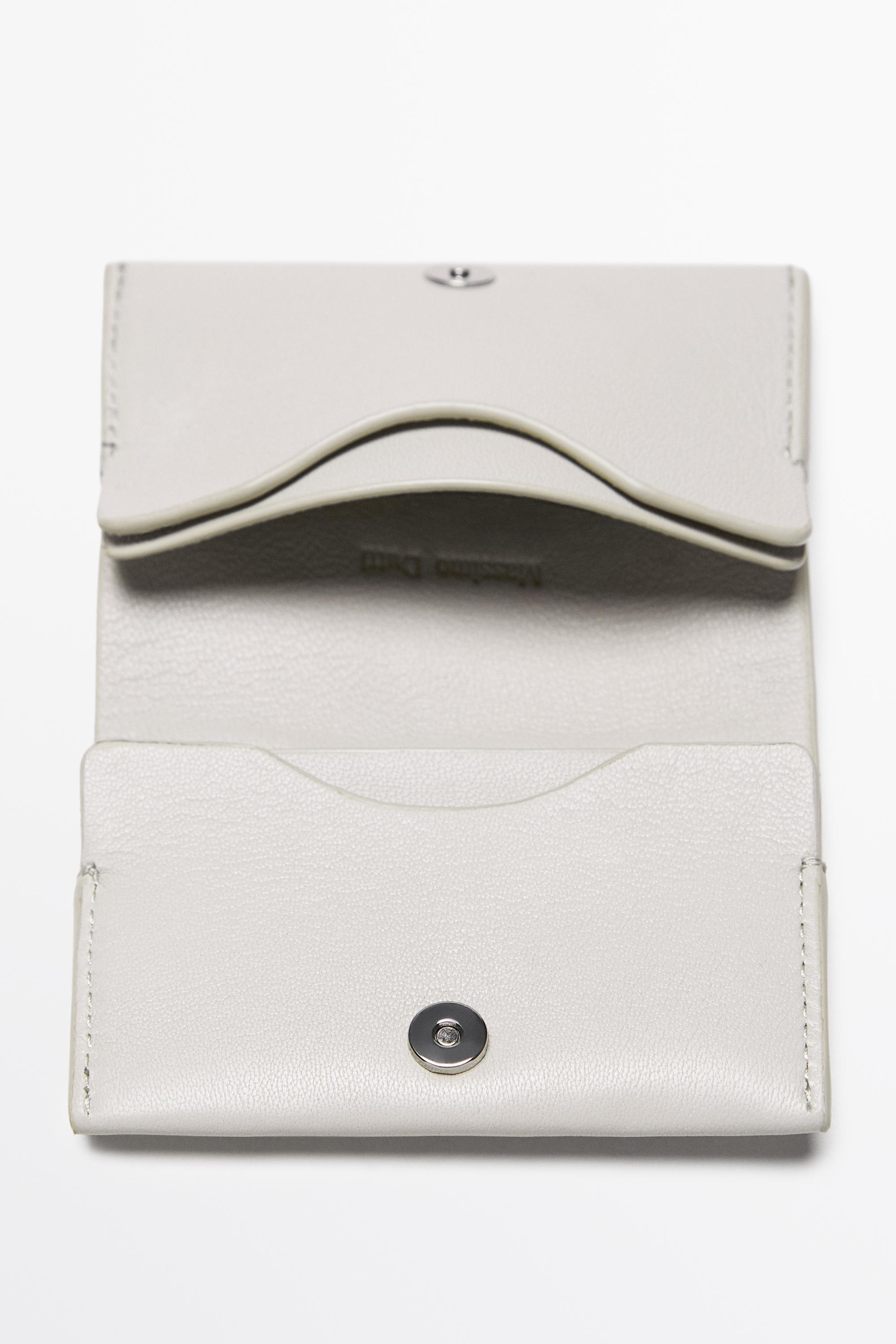 Portefeuille en cuir nappa