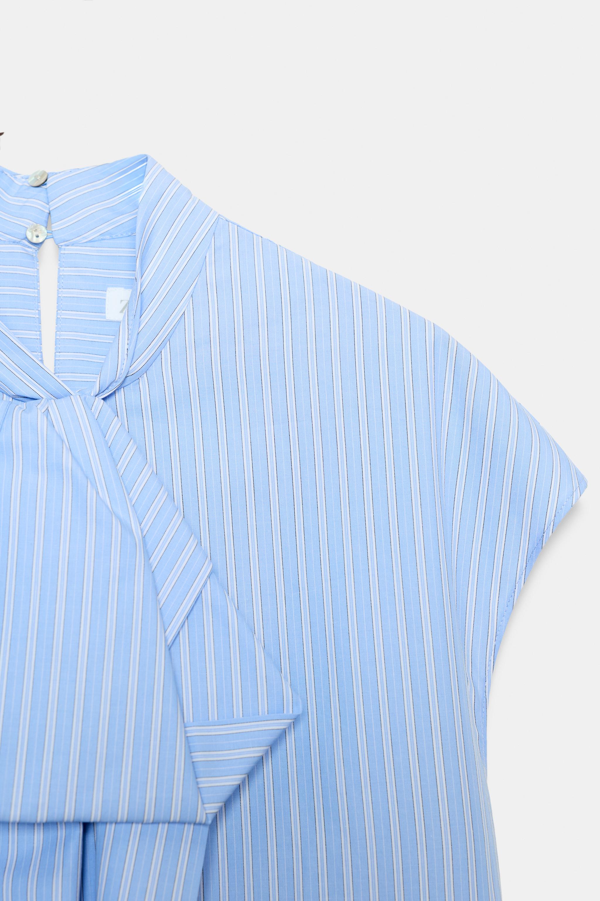 ZW COLLECTION STRIPED SHIRT WITH TIES