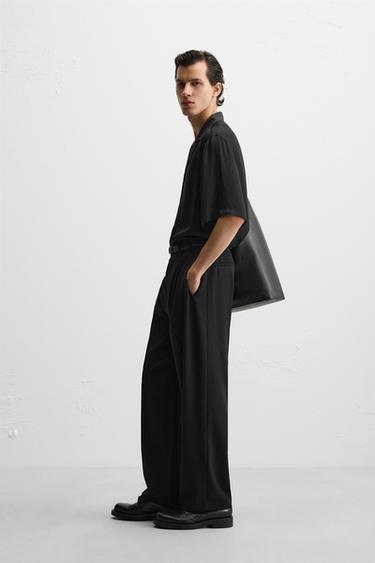 CHEMISE RELAXED FIT SATINÉE - Noir de Zara - Image 3