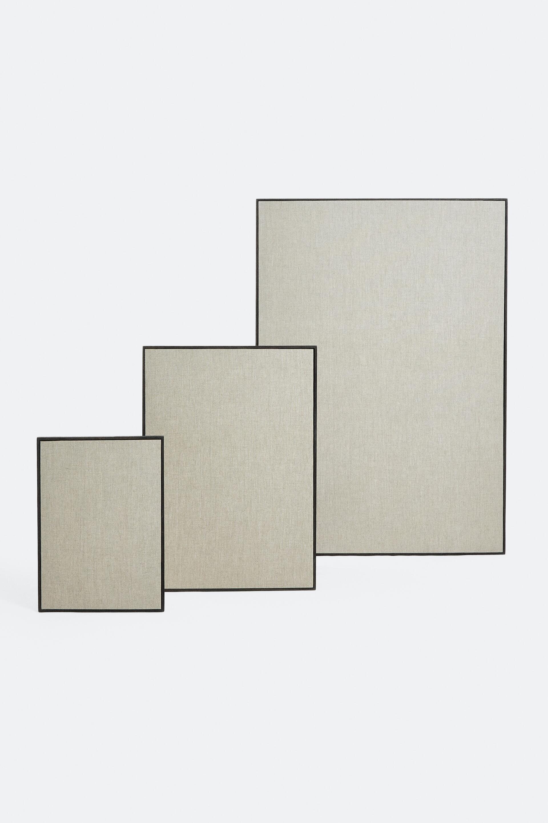 LINEN CANVAS — Dark brown