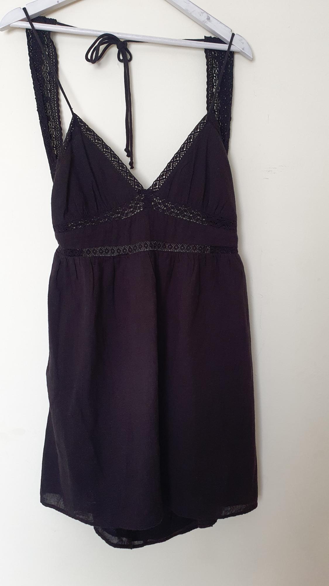 LACE TRIM SHORT DRESS - Image 4