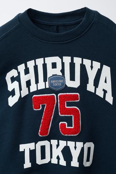 SLOGAN PATCH SWEATSHIRT - Blue by Zara - Image 2