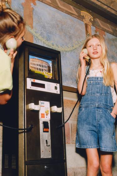 KURZE JEANSLATZHOSE - Blau von Zara