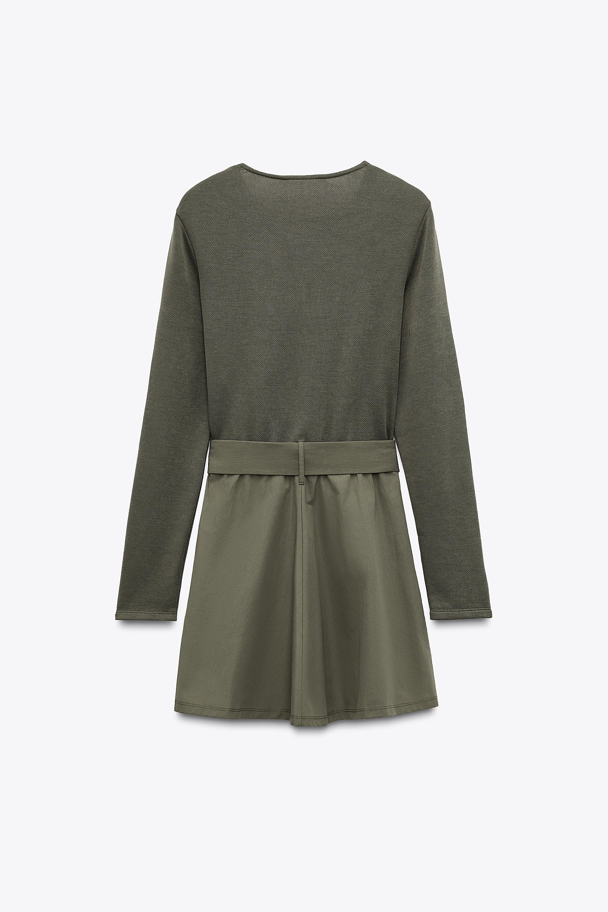 ★ZARA★ DRESS WITH MATCHING BELT DRESS WITH MATCHING BELT - Black | ZARA Australia