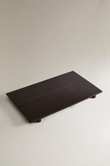 RECTANGULAR WOODEN CHOPPING BOARD - Dark brown by Zara - Image 1