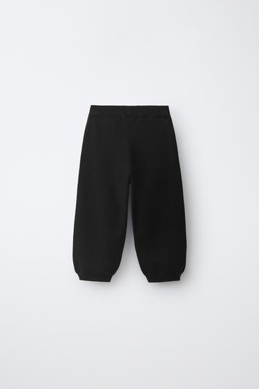 KNIT JOGGER PANTS — Black 2