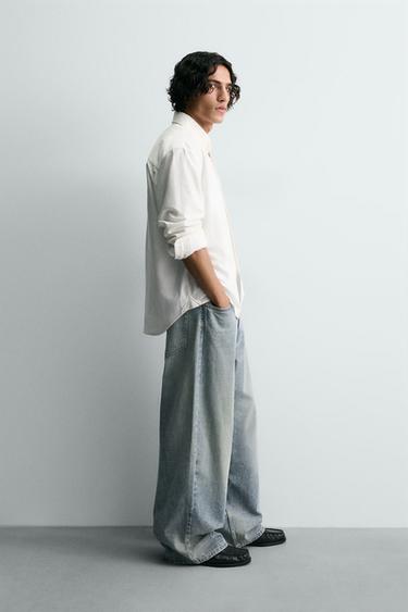 RIPPED BAGGY FIT JEANS - Blue by Zara - Image 3