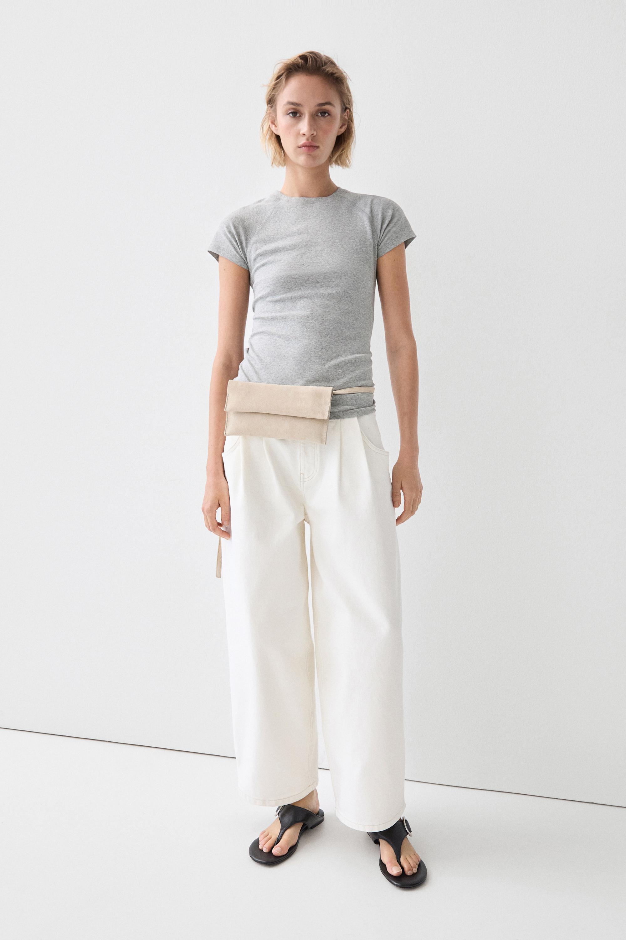 Short Sleeve Raglan T-Shirt — Gray