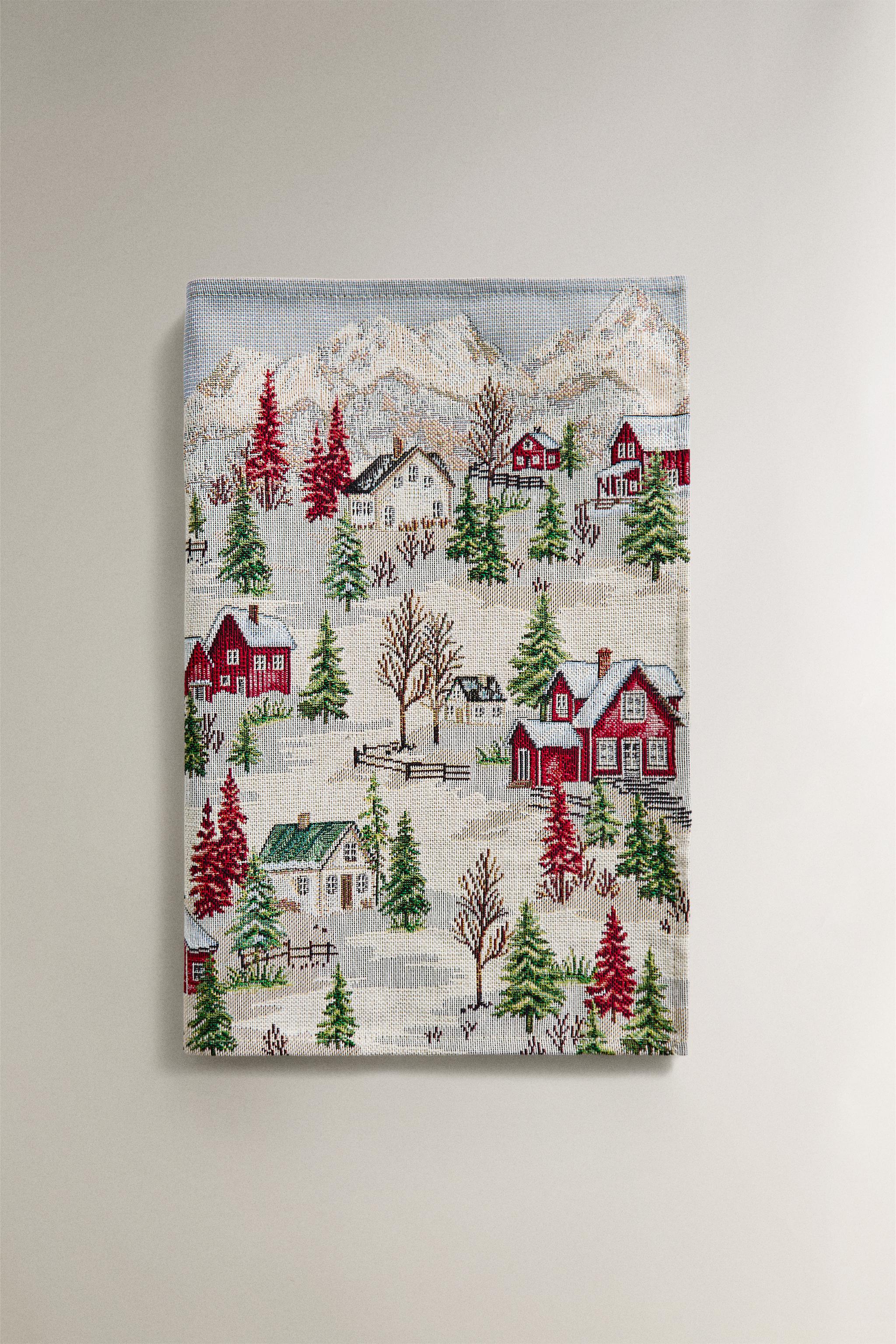 CHRISTMAS SNOWY JACQUARD PLACEMAT - Red | ZARA United States