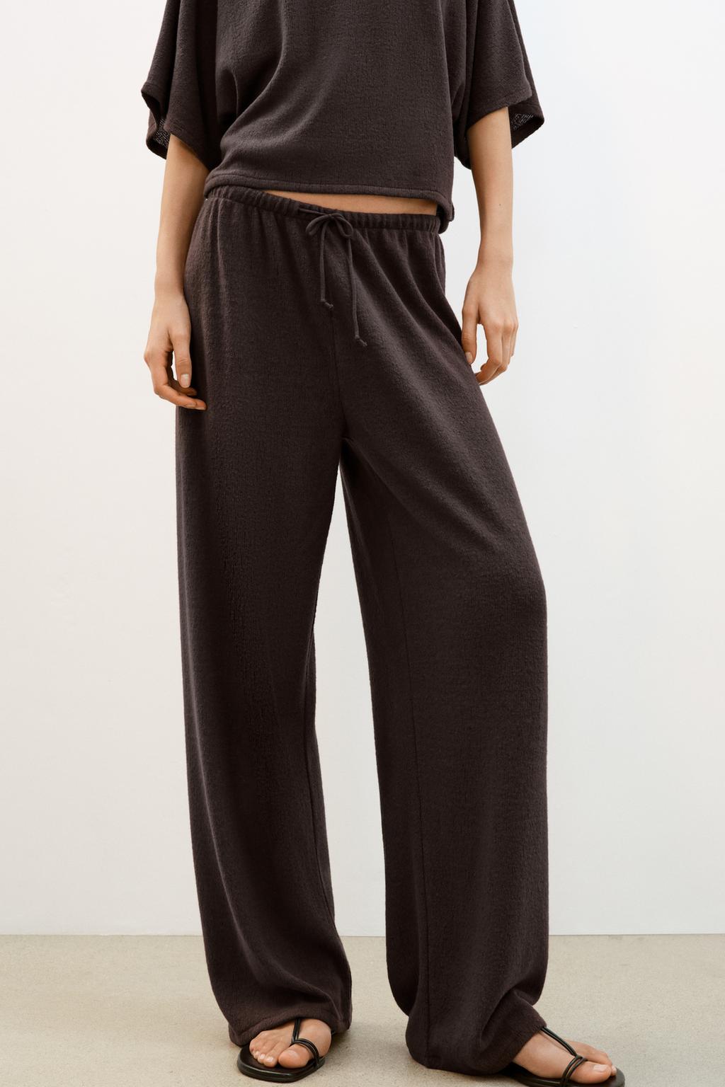 RUSTIC WIDE-LEG TROUSERS