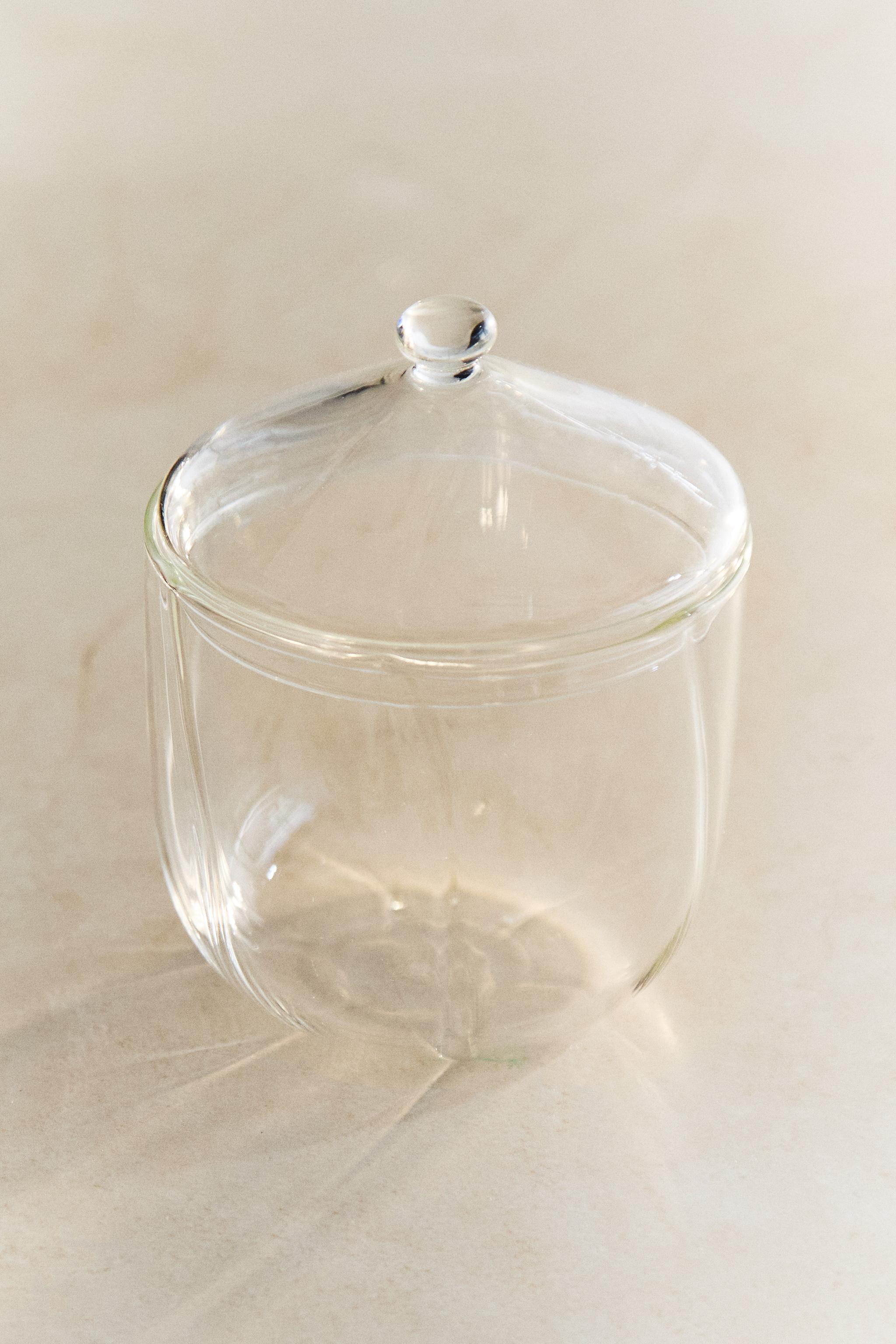 BOROSILICATE BATHROOM ORGANIZER JAR