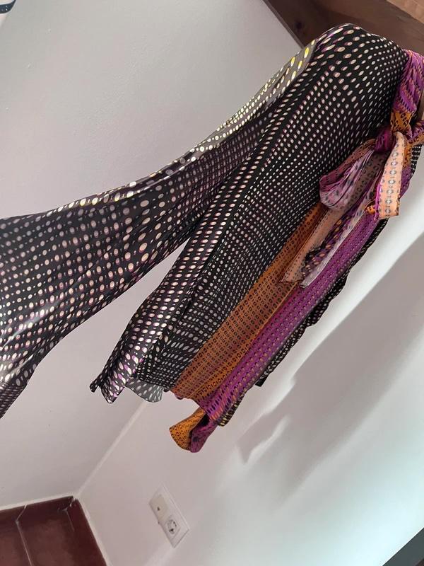 PRINTED BLOUSE WITH BOW - Image 5