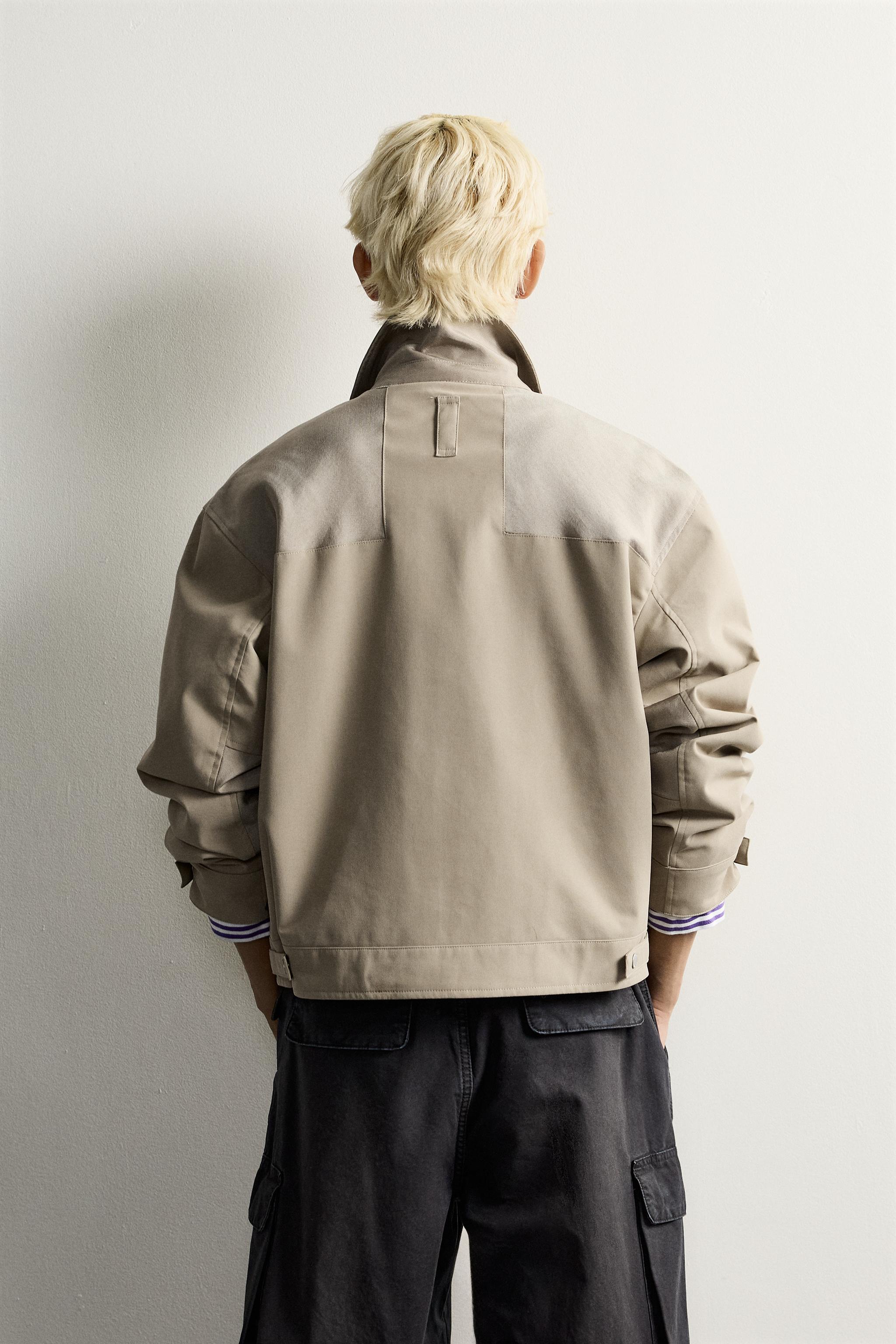 METAL FROG FASTENING CROPPED FIT JACKET
