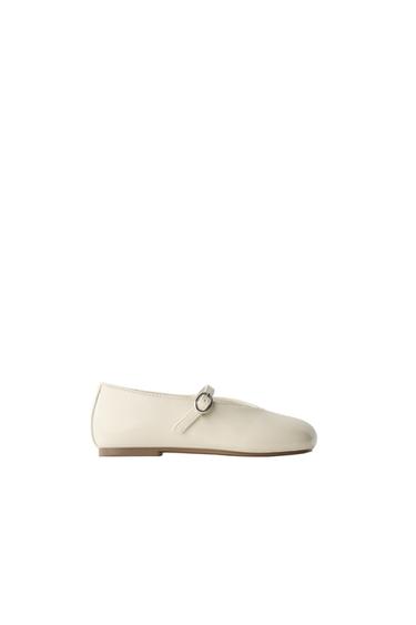 BALLERINES BASIQUES - Blanc écru de Zara