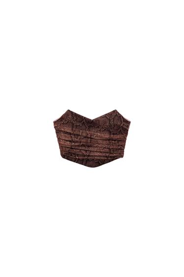CORSETRY-INSPIRED TULLE CROP TOP