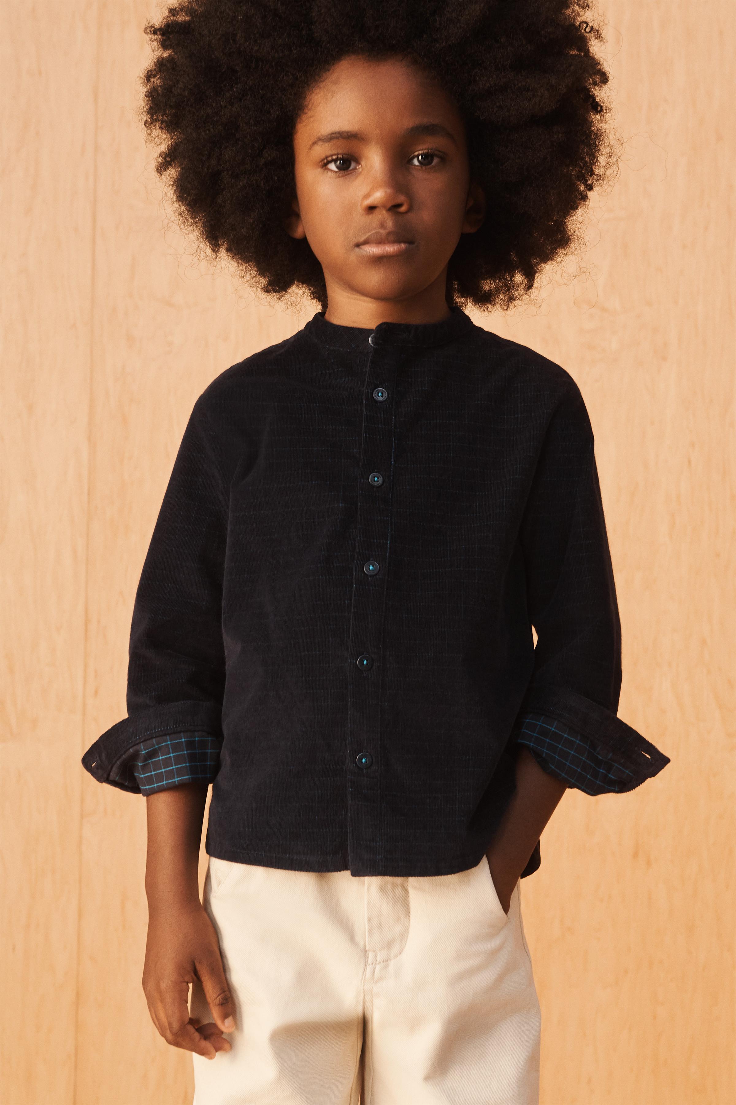 LIMITED EDITION STRIPED MICRO CORDUROY SHIRT