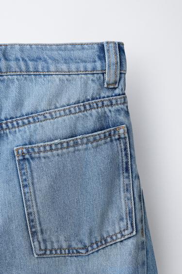 JEAN BARREL DÉCHIRÉ - Bleu clair de Zara - Image 3