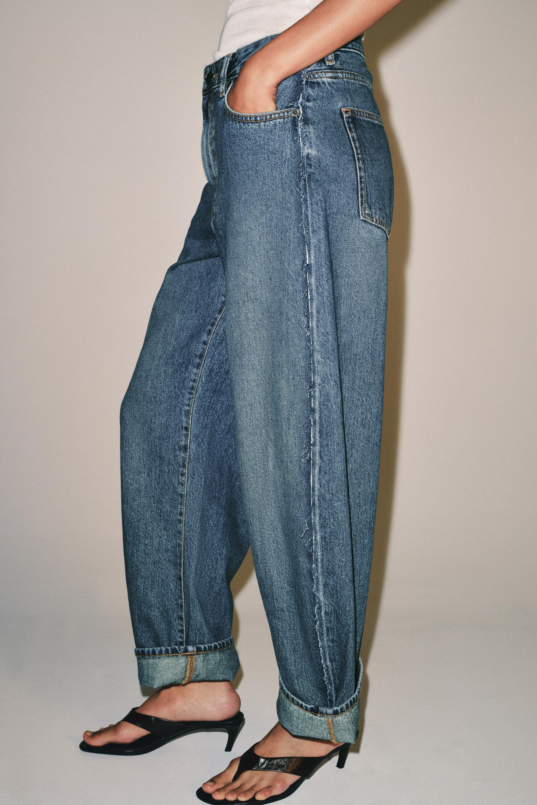 ZW COLLECTION MID-RISE CUFFED BALLOON JEANS - thumbnail 4