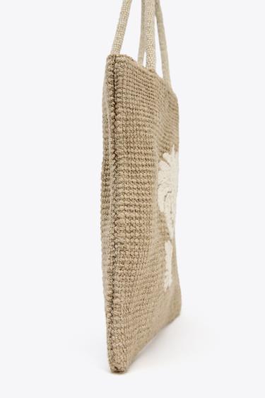 SHOPPER BAG - Light beige by Zara - Image 3